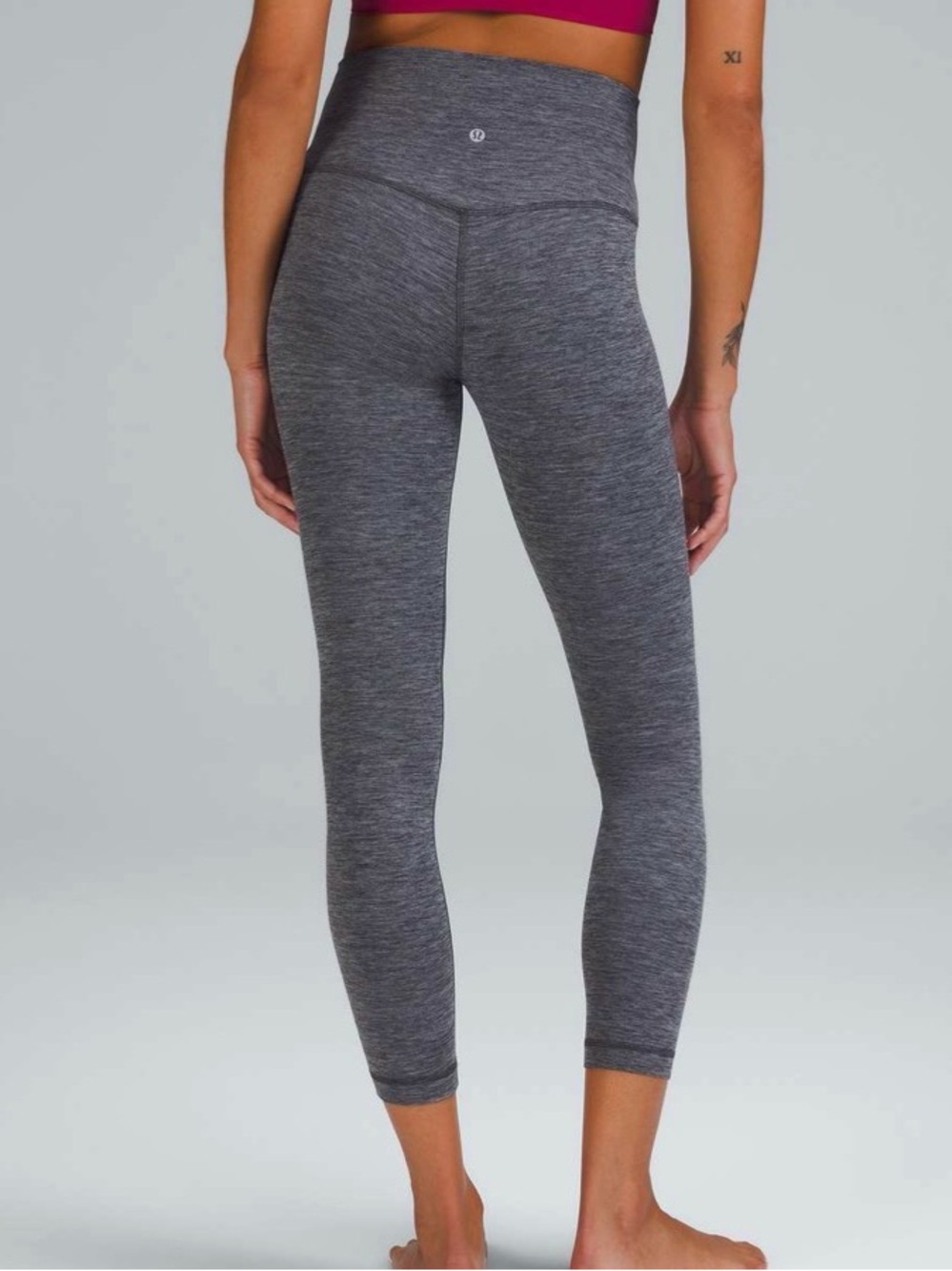 Lululemon Align High-Rise Pant 25" in 
Heathered Graphite Grey Blue
